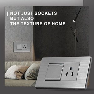 118K loạt chuyển đổi ánh sáng mô hình mới tấm thép không gỉ tuôn ra núi Outlet + Điện 1 Gang 1 cách tường chuyển đổi ánh sáng - Product Image 4