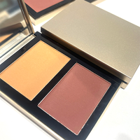 Poudre pressée végétalienne en gros, illuminateur longue tenue, maquillage haute pigmentation pour palette d'illuminateurs et bronzants en marque blanche