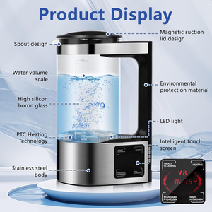 Nouvelle machine à <span class=keywords><strong>eau</strong></span> à hydrogène 2L V8 à écran tactile intelligent Machine à <span class=keywords><strong>eau</strong></span> à hydrogène japonaise <span class=keywords><strong>en</strong></span> verre Technologie Spe Pem. - Product Image 2