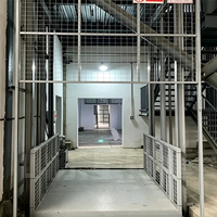 Monte-charge à rail double pour marchandises, élévateur hydraulique 1T 2T 3T 4T, capacité universelle pour usine, entrepôt et logistique