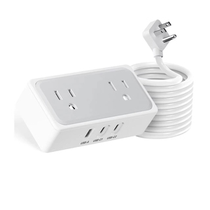Multiprise de chevet avec veilleuse 4FT pour la recharge de smartphones, tablettes et liseuses électroniques - Product Image 1