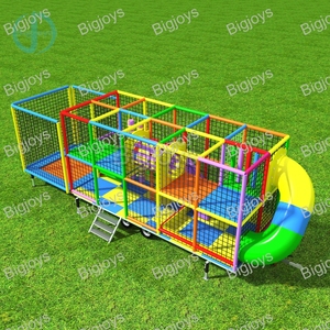 2024 New Hot trong nhà softplay thiết bị giá rẻ trong nhà sân chơi di động với Trailer chơi Trung tâm trong nhà trẻ em sân chơi - Product Image 1