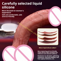 Dildo vibrant OEM personnalisé en silicone liquide souple, grande puissance de vibration, ventouse étanche, rechargeable, pour le plaisir en chambre, machine sexuelle