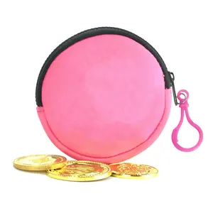 Özel moda sevimli tasarımcı neopren çocuklar küçük çanta anahtarlık neopren Mini para cüzdan anahtarlık