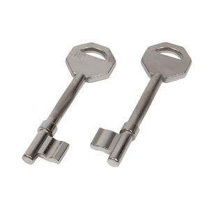 <span class=keywords><strong>Clé</strong></span> à <span class=keywords><strong>double</strong></span> embout de forme unique en laiton pour <span class=keywords><strong>serrurier</strong></span> avec <span class=keywords><strong>clé</strong></span> vierge sécurisée - Product Image 2