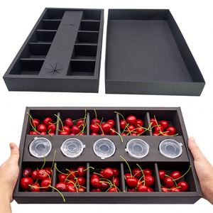 Picnic Camping <b>Party</b> Kraft Paper Dessert <b>Box</b> Platter Food Brunch Grazing <b>Box</b> Catering Packaging Platter <b>Box</b> With Dividers Lid - Product Image 1