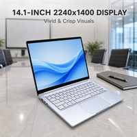 Ordinateur portable professionnel ultra-fin de 14 pouces de l'usine Yifang, équipé d'un processeur AMD Ryzen 5 6600H et d'une apparence métallique