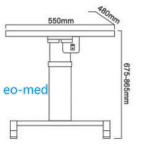 Electronic Elevating Lifting <b>Table</b> for Medical Ophthalmic Ophthalmology WZ-20 - Product Image 2