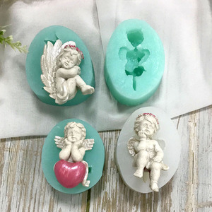 Nouveautés : Moule en silicone créatif petit ange, outils de décoration de gâteaux Cupidon Amour, fournitures de pâtisserie - Product Image 2