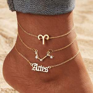 सबसे फैशनेबल शीर्ष राशि राशि राशि राशि के सोने के हीरे सेट 3-टुकड़े - Product Image 4