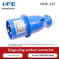 Connecteur de prise HFE mâle et femelle, nouvelle version, prise d'alimentation 3 pôles 16A, étanche IP44, 220-240V