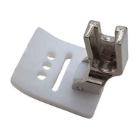 Pied-de-biche professionnel en téflo T652 avec 3 rainures pour machines à coudre en zigzag