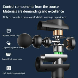 Pistola de masaje fascial muscular inalámbrica profesional Aplicación corporal de percusión deportiva de tejido profundo - Product Image 2