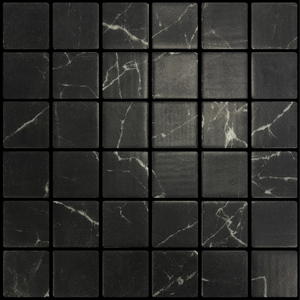 Mosaico 50X50 Mate Color Carbón, Azulejo de Vidrio Reciclado Ecológico para Baño, Pared Interior y Suelo, Hecho en España - Product Image 1