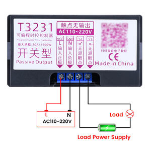 Relais temporisé numérique T3231 110V-220V 12V/24V avec affichage LED, interrupteur de contrôle de cycle, relais de temporisation réglable, interrupteur de temporisation - Product Image 2