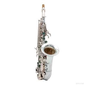 Saxophone soprano courbé style Yani en argent massif, marque Eastern Music - Product Image 3