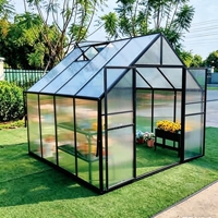 Kit de serre en polycarbonate, assemblage rapide en 3h, grande serre de jardin DIY, serre compacte en aluminium pour jardin