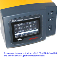 Analizador de Gases de Escape para Automóviles Medidor Probador de HC CO CO2 O2 para Vehículos Analizador de Emisiones de Gases para Autos NHA-506