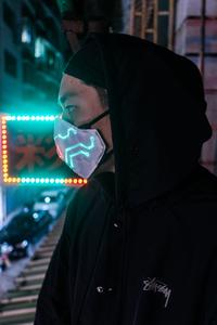 Nouvelles Masques <span class=keywords><strong>de</strong></span> Soirée Lumineuses à LED Activées par le Son, en Fibre Optique, pour DJ, Carnaval, Halloween, Masques <span class=keywords><strong>de</strong></span> <span class=keywords><strong>Visage</strong></span> pour Boîte <span class=keywords><strong>de</strong></span> <span class=keywords><strong>Nuit</strong></span> - Product Image 6