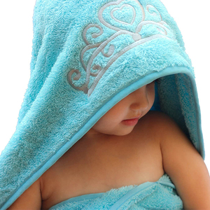 <span class=keywords><strong>Toalla</strong></span> con capucha de bebé de lana de coral barata bordada para ser una princesa para niño - Product Image 3