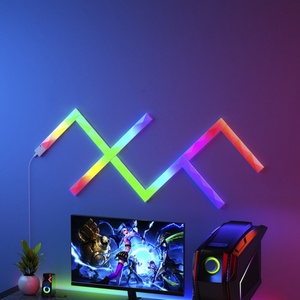 Luz de Ambiente Inteligente de Alta Calidad, RGB, DIY, 3 Piezas/Juego, Conexión WIFI, Luz Nocturna de Atmósfera - Product Image 4