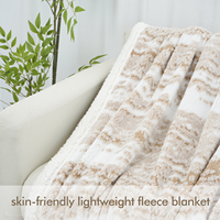 Couverture en polaire Sherpa de luxe ultra douce, réversible, en microfibre, pour lit, canapé, maison, vente en gros