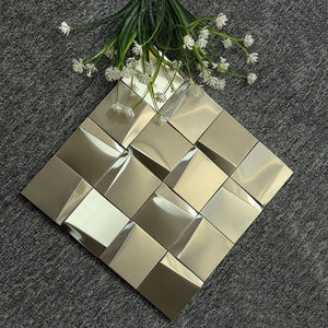 Panel de Pared 3D Metálico con Diseño de Mosaico, Decoración de Pared Interior para Tiendas de Ropa, KTV, Hoteles - Product Image 1