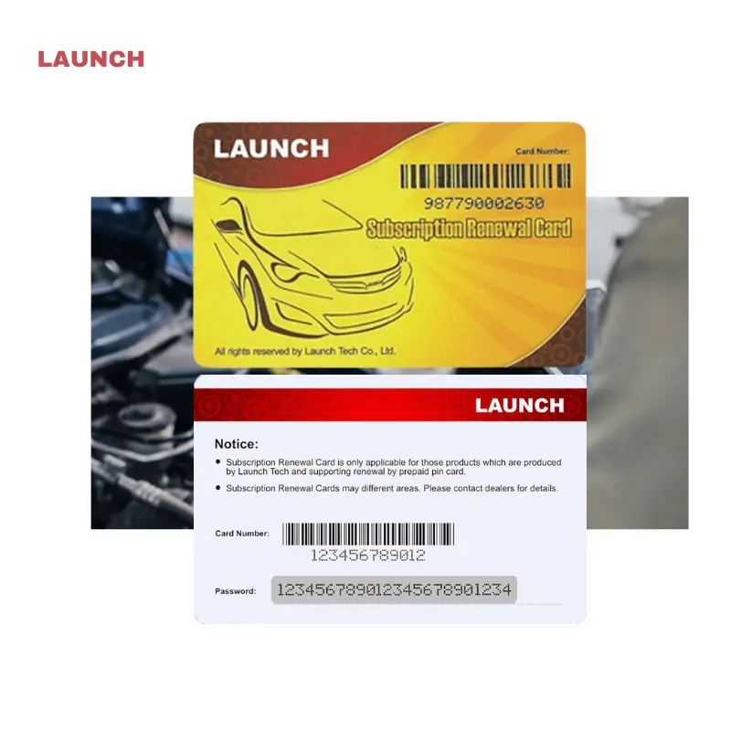 Lançamento x431 renovação lançamento x431 Pro V8 V + PRO3S + número do código de renovação de assinatura para carros a gasolina 12V cartão de atualização de 1 ano
