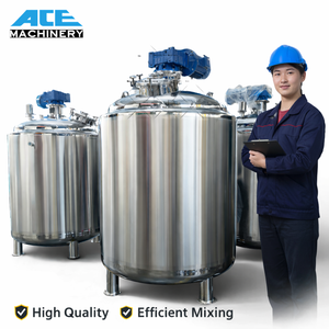 Mezcladora Homogeneizadora de Pasta Cosmética de 100L, 200L, 500L, Tanque de Mezcla con Camisa de Acero Inoxidable y Agitador - Product Image 4