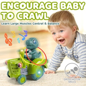 Voitures à piles pour enfants Wobble Dinosaur Ring Toss Game Musical Infant Learning Toy avec chansons et lumière - Product Image 2