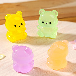 ตุ๊กตาเรซิ่นรูปสัตว์ ตุ๊กตาหมีเรซิ่นเรืองแสงขนาดเล็ก ตุ๊กตาหมีเรืองแสงในที่มืด งานฝีมือตกแต่งสวน ตกแต่งบ้าน งาน DIY ต้นบอนไซ - Product Image 3