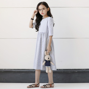 Nouvelle collection de robes longues décontractées pour enfants de style occidental, de qualité supérieure, pour filles, à acheter auprès d'un fournisseur chinois - Product Image 2