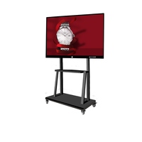 Tableau interactif intelligent CHAOFU pour intérieur 110 65 55 75 86 98 pouces 4800W 4k178 ° Caméra AIO avec fonction IA pour réunions à distance, salons professionnels et écoles