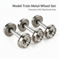 Roues de train miniature à l'échelle HO 1/87, OEM, haute précision, couleur noir canon