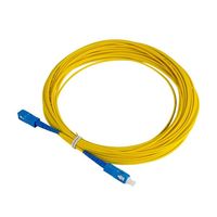 Custom Length Simplex SC UPC to SC UPC Fiber Patch Cord OS2 9/125 Single Mode 2.0mm Yellow Customizable Fiber Optic Patch Cable