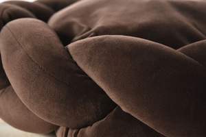 Sofá cama de lujo para gatos, cesta redonda trenzada pura de algodón hecha a mano de alta calidad para perros, cama acogedora anudada para mascotas - Product Image 3