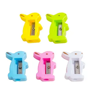 Cute Rabbit Pencil Sharpener Plastic Makeup Eyebrow Pen Sharpeners Student School Offices Supplies Wholesale Customized