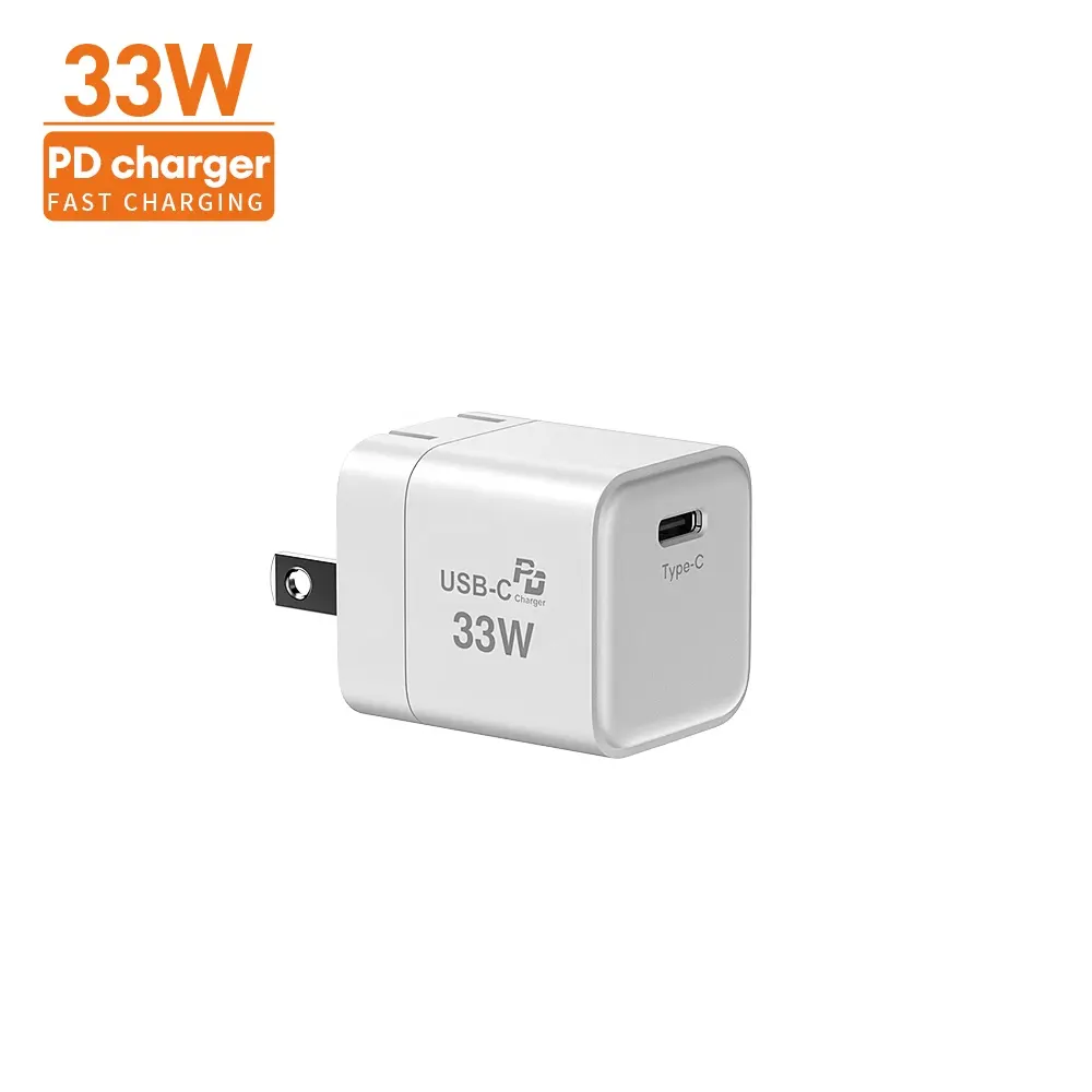 Vina tech 33watt 1.2A Type c PD PPS Quick wall Smart mobile Usb-c Fast Charger Travel Adapter with CE/FCC/ETL Certificate