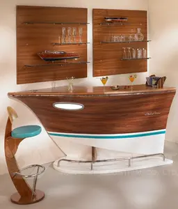Mostrador de barra de barco pequeño usado hogar diseño comercial precio y calidad profesional