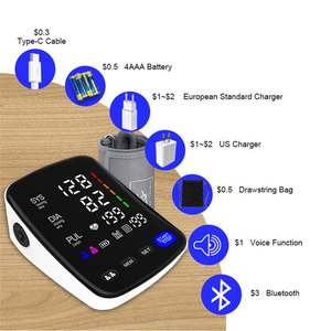 Сфигмоманометр, автоматический цифровой прибор для измерения артериального давления, светодиодная подсветка, Лучшая цена - Product Image 4