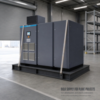 Compresseur d'air à vis rotatif Atlas Copco G160 VSD à vitesse variable, compresseur d'air industriel robuste pour usine