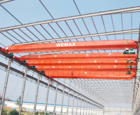 Pont roulant monopoutre télécommandé pour atelier, 30 tonnes, 15 tonnes, 10 tonnes, 32 tonnes, avec moteur PLC et hauteur de levage de 30 m