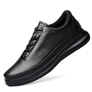 Zapatos Deportivos de Cuero Transpirables con Suela Suave 2026, Zapatos Deportivos de Cuero para Hombre con Suela Gruesa Resistente al Desgaste, Primera Capa de Piel de Vacuno de Primera Calidad - Product Image 1