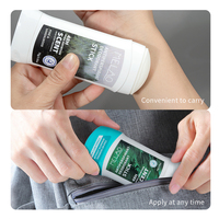 Aluminiumfreier Luxus-Festparfüm-Deodorant-Stick für Männer Alkoholfreier Körpergeruchsentferner Tragbarer Achselschweiß-Absorbierender Balsam