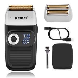 Kemei KM-2026 <span class=keywords><strong>professionnel</strong></span> 2-en-1 <span class=keywords><strong>tête</strong></span> <span class=keywords><strong>chauve</strong></span> tondeuse outil de toilettage feuille <span class=keywords><strong>rasoir</strong></span> <span class=keywords><strong>rasoir</strong></span> électrique sans fil avec affichage LED - Product Image 1