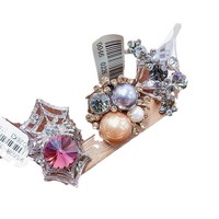 Großhandel Europäisch-Amerikanischer Luxus Retro Blumenring Vollbesetzt mit Zirkonia Edelstein Kupfer Strass Perle Gemischter Stil Damen Fingerring