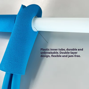 Nhà tập thể dục & Yoga 6-ống PVC kháng ban nhạc thiết lập đa chức năng đào tạo & tập thể dục với bàn đạp elastics Băng - Product Image 3