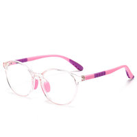Lunettes de vue pour enfants anti-lumière bleue, montures TR90, plaquettes de nez en silicone souple, motif uni, pour étudiants, vente en gros, nouveauté
