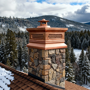 <span class=keywords><strong>Chimenea</strong></span> de Cobre Victoriana Hecha a Mano, Resistente a la Intemperie, para Techos de Villas - Product Image 1