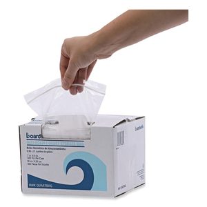 Boardwalk 7 In. X 8 In. Quart Reclosable Clear <b>Food</b> <b>Storage</b> <b>Bags</b> 500/Box - Product Image 6